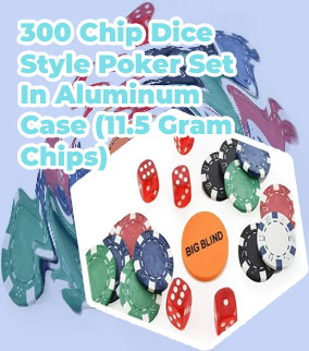 Kovot 300 chip dice style poker set