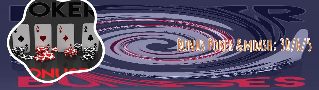 Poker online bonus 30